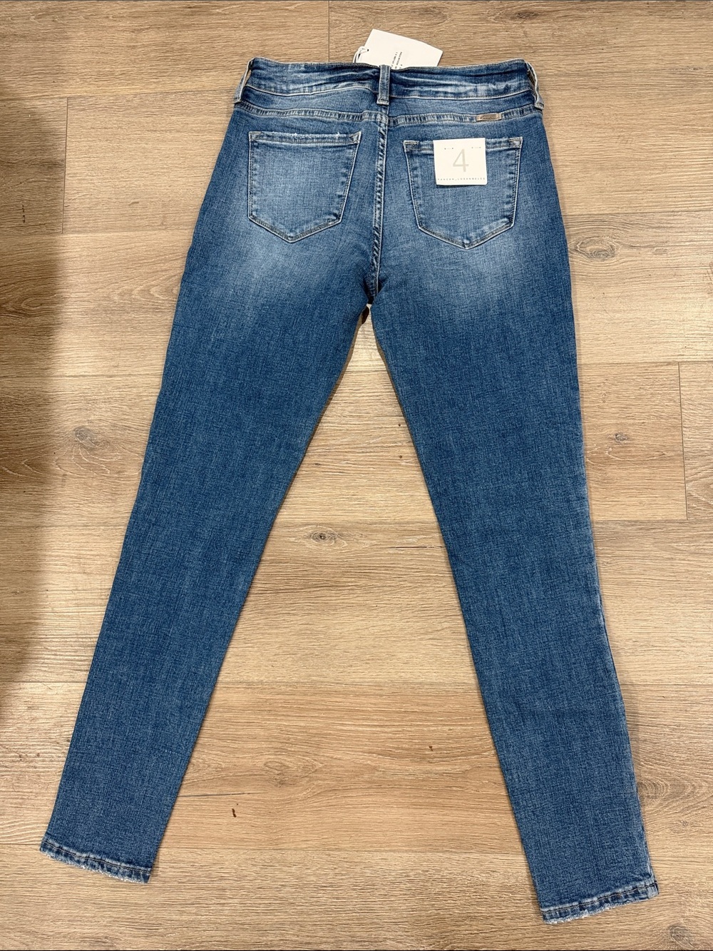 KanCan Slim High-Rise Skinny Jeans in Medium Blue - Picture 6 of 10